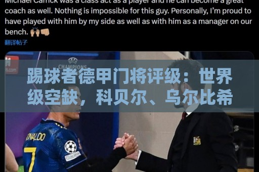 踢球者德甲门将评级：世界级空缺，科贝尔、乌尔比希洲际级